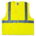 Ergodyne GloWear 8210HL Class 2 Economy Vest, Polyester Mesh, Hook Closure, Large to X-Large, Lime 21025